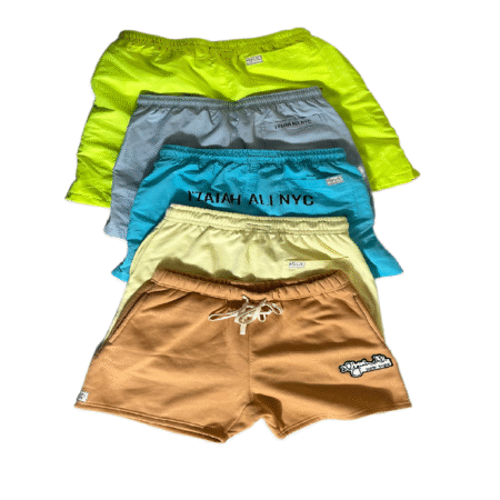 Swish Track Runner Shorts/ Cotton Sweat Shorts Logo Signature.